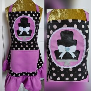 Polka Dot Apron with Cake Design